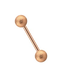Zeige Details für Intimpiercing Stab Stahl Rosegold 1,2 mm mit 3 mm Kugeln in Diamant Optik Bild von Intimpiercing Stab Stahl Rosegold 1,2 mm mit 3 mm Kugeln in Diamant Optik