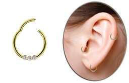 Zeige Details für Piercing Smooth Segment Ring Clicker Stahl Gold mit 3 Steinen in 1,2 mm Bild von Piercing Smooth Segment Ring Clicker Stahl Gold mit 3 Steinen in 1,2 mm