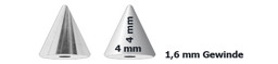 Zeige Details für Titan Piercingschmuck Spitze gerade 4 mm Ø in 1,6 x 4 mm Bild von Titan Piercingschmuck Spitze gerade 4 mm Ø in 1,6 x 4 mm
