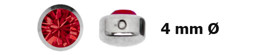 Zeige Details für Stahl Lippenbändchen Piercing mit Stein, 4 mm Ø, 2,8 mm flach Bild von Stahl Lippenbändchen Piercing mit Stein, 4 mm Ø, 2,8 mm flach