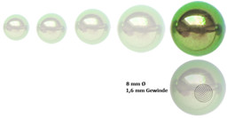 Zeige Details für Stahl Piercing Schmuck 316L Kugel eloxiert 1,6 x 8 mm Bild von Stahl Piercing Schmuck 316L Kugel eloxiert 1,6 x 8 mm