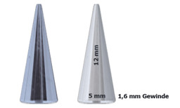 Zeige Details für Stahl Piercing Spitze eloxiert in 5 mm Ø in 1,6 x 12 mm, Verschluss Bild von Stahl Piercing Spitze eloxiert in 5 mm Ø in 1,6 x 12 mm, Verschluss