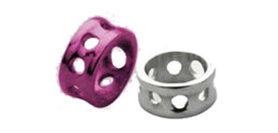 Zeige Details für Piercing Kugel Schild mit Löchern Stahl 316L für max. 1,6 mm Stäbe Bild von Piercing Kugel Schild mit Löchern Stahl 316L für max. 1,6 mm Stäbe