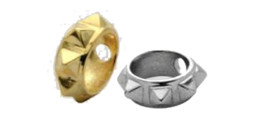 Zeige Details für Piercing Kugel Schild mit Spitzen Stahl 316L für max. 1,6 mm Stäbe Bild von Piercing Kugel Schild mit Spitzen Stahl 316L für max. 1,6 mm Stäbe