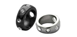 Zeige Details für Piercing Kugel Schild rund mit Steinen Stahl für max. 1,6 mm Stäbe Bild von Piercing Kugel Schild rund mit Steinen Stahl für max. 1,6 mm Stäbe