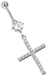 Zeige Details für Bauchnabelpiercing Banane 316l Stahl mit 6 mm Stein und Kreuz Anhänger Bild von Bauchnabelpiercing Banane 316l Stahl mit 6 mm Stein und Kreuz Anhänger