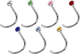 Zeige Details für Piercing Stahl Set mit 7 Nasenstecker 2,0 mm, verschiedenen Farben Bild von Piercing Stahl Set mit 7 Nasenstecker 2,0 mm, verschiedenen Farben