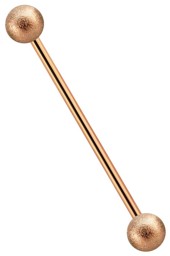 Zeige Details für Industrial, Intimpiercing Stab 1,6 mm, rosegold mit Diamant Optik Bild von Industrial, Intimpiercing Stab 1,6 mm, rosegold mit Diamant Optik
