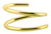 Bild von Nasenpiercing Ring gold, Spirale Nasenring in 0,8 x 7, 9 mm
