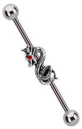 Zeige Details für Industrial Ohr Piercing 316l Stahl Stab in 1,6 mm mit Drachen Bild von Industrial Ohr Piercing 316l Stahl Stab in 1,6 mm mit Drachen