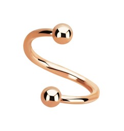 Zeige Details für Ohrpiercing Spirale 316l Stahl rosegold in 1,2 x 6, 8, 10 mm mit Kugeln Bild von Ohrpiercing Spirale 316l Stahl rosegold in 1,2 x 6, 8, 10 mm mit Kugeln