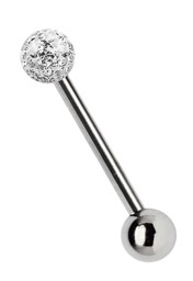 Zeige Details für Titan Zungenpiercing Stab in 1,6 x 12-20 mm + Epoxy Kugel Bild von Titan Zungenpiercing Stab in 1,6 x 12-20 mm + Epoxy Kugel