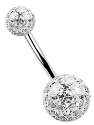 Zeige Details für Bauchnabelpiercing Schmuck Banane mit Epoxy Kugeln Bild von Bauchnabelpiercing Schmuck Banane mit Epoxy Kugeln