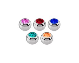 Zeige Details für Piercing Set 5 Strasskugeln in 1,2 x 3 mm mit verschiedenen Farben Bild von Piercing Set 5 Strasskugeln in 1,2 x 3 mm mit verschiedenen Farben