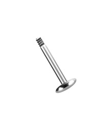 Zeige Details für Lippenpiercing aus Titan mit 4 mm Platte in 1,2 x 4-13 mm Bild von Lippenpiercing aus Titan mit 4 mm Platte in 1,2 x 4-13 mm