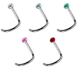 Zeige Details für Piercing Titan Set 5 Nasenstecker mit Spirale 2,0 mm Bild von Piercing Titan Set 5 Nasenstecker mit Spirale 2,0 mm
