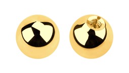 Zeige Details für Piercingschmuck Kugel Stahl PVD 18 kt. Hartvergoldung 1,6 x 6 mm Bild von Piercingschmuck Kugel Stahl PVD 18 kt. Hartvergoldung 1,6 x 6 mm