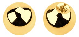 Zeige Details für Piercingschmuck Kugel Stahl PVD 18 kt. Hartvergoldung 1,6 x 8 mm Bild von Piercingschmuck Kugel Stahl PVD 18 kt. Hartvergoldung 1,6 x 8 mm