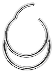 Zeige Details für Piercing Schmuck Segment Clicker Doppel Ring 316l Stahl in 1,2 mm Bild von Piercing Schmuck Segment Clicker Doppel Ring 316l Stahl in 1,2 mm