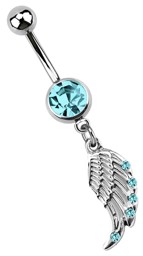 Zeige Details für Bauchnabelpiercing Banane Stahl, 8 mm Stein, Anhänger mit Flügel Bild von Bauchnabelpiercing Banane Stahl, 8 mm Stein, Anhänger mit Flügel