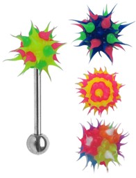 Zeige Details für Piercingschmuck Zungenstab 316l Stahl mit Aufsatz Set aus Silikon Bild von Piercingschmuck Zungenstab 316l Stahl mit Aufsatz Set aus Silikon