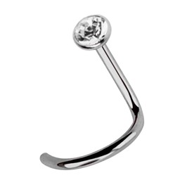 Zeige Details für Titan Nasenstecker Spirale, gefaßter Stein in 2,5 mm, Stab 1,0 mm Bild von Titan Nasenstecker Spirale, gefaßter Stein in 2,5 mm, Stab 1,0 mm