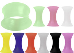 Zeige Details für Ohrpiercing Schmuck Silikon Tunnel ohne Rand in 3-25 mm Bild von Ohrpiercing Schmuck Silikon Tunnel ohne Rand in 3-25 mm