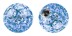 Bild von Epoxy Ferido Piercing Multi Kristall Kugel 1,6 x 5 mm + Überzug