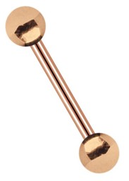 Zeige Details für Ohr Piercing, Tragus, Helix, Stahl Stab rosegold in 1,2 mm mit Kugeln Bild von Ohr Piercing, Tragus, Helix, Stahl Stab rosegold in 1,2 mm mit Kugeln