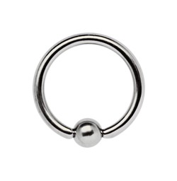 Bild von Intimschmuck Titan Piercing Ring 1,2 x 6, 7, 8, 9, 10, 11, 12 mm