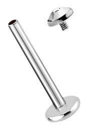 Zeige Details für Ohr Piercing Labret Stud, 1,2 mm mit Innengewinde und Steinplatte Bild von Ohr Piercing Labret Stud, 1,2 mm mit Innengewinde und Steinplatte