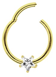 Zeige Details für Smooth Segment Clicker Stahl in 1,2 mm mit Stein-Stern, Gold Bild von Smooth Segment Clicker Stahl in 1,2 mm mit Stein-Stern, Gold