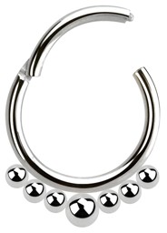 Zeige Details für Piercing Smooth Segment Ring Clicker 316l Stahl mit 7 Kugeln Bild von Piercing Smooth Segment Ring Clicker 316l Stahl mit 7 Kugeln