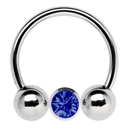 Zeige Details für Titan Gewindering Circular Barbell in 1,2 x 8, 10, 12 mm + Steinkugel Bild von Titan Gewindering Circular Barbell in 1,2 x 8, 10, 12 mm + Steinkugel