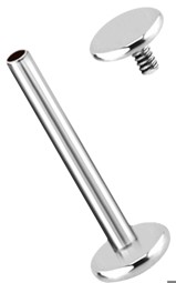 Zeige Details für Ohr Piercing Labret Stud, 1,2 mm mit Innengewinde und Platte Bild von Ohr Piercing Labret Stud, 1,2 mm mit Innengewinde und Platte