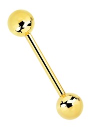 Zeige Details für Piercing Stab Stahl 18 kt. Hartvergoldung 1,6 x 8-22 mm Bild von Piercing Stab Stahl 18 kt. Hartvergoldung 1,6 x 8-22 mm