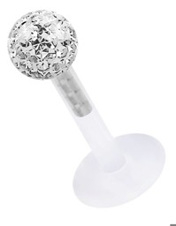 Zeige Details für Lippenpiercing Teflon Labret Stecksystem Stahl 1,2 + Epoxykugel Bild von Lippenpiercing Teflon Labret Stecksystem Stahl 1,2 + Epoxykugel