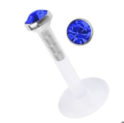 Zeige Details für Lippenpiercing Teflon Labret Stecksystem Stahl 1,2 + Stein 2,0 mm Bild von Lippenpiercing Teflon Labret Stecksystem Stahl 1,2 + Stein 2,0 mm