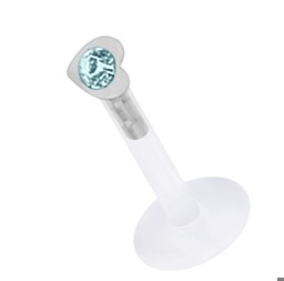 Zeige Details für Madonna Piercing Teflon Labret Stecksystem 1,2 mm + Herz Bild von Madonna Piercing Teflon Labret Stecksystem 1,2 mm + Herz
