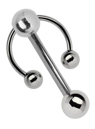 Zeige Details für Intimpiercing Titan Klitoris Banane 5 mm Lochkugel und Gewindering Bild von Intimpiercing Titan Klitoris Banane 5 mm Lochkugel und Gewindering
