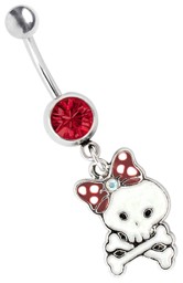 Zeige Details für Bauchnabelpiercing Schmuck Banane mit Totenkopf Anhänger Bild von Bauchnabelpiercing Schmuck Banane mit Totenkopf Anhänger