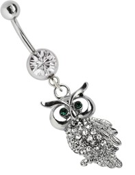 Zeige Details für Bauchnabel Piercing Schmuck 316l Stahl Banane mit Eulenanhänger Bild von Bauchnabel Piercing Schmuck 316l Stahl Banane mit Eulenanhänger