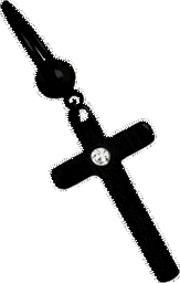 Zeige Details für Intimpiercing Ring BCR schwarz mit Anhänger und Kreuz + Stein Bild von Intimpiercing Ring BCR schwarz mit Anhänger und Kreuz + Stein
