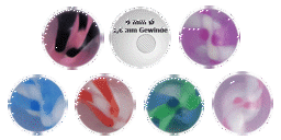 Zeige Details für Piercing Schmuck Acryl Verschlusskugel, Rotorfluegel in 1,6 x 6 mm Bild von Piercing Schmuck Acryl Verschlusskugel, Rotorfluegel in 1,6 x 6 mm