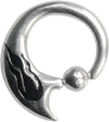 Zeige Details für Ohrpiercing Stahl Klemmring Tribal-Design, 13 mm Innendurchmesser Bild von Ohrpiercing Stahl Klemmring Tribal-Design, 13 mm Innendurchmesser