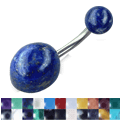 Zeige Details für Bauchnabel Piercing gebogener Titan Stab Edelsteinoval, fest Bild von Bauchnabel Piercing gebogener Titan Stab Edelsteinoval, fest