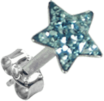 Zeige Details für Ohr Piercing Stecker Stahl, Stern 8 mm x 2,3 mm, Stab 0,8 x 8 mm Bild von Ohr Piercing Stecker Stahl, Stern 8 mm x 2,3 mm, Stab 0,8 x 8 mm