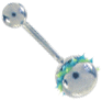 Zeige Details für Titan Piercing Banane mit Schraubkugel und Silicon Spike Bild von Titan Piercing Banane mit Schraubkugel und Silicon Spike