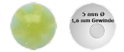 Zeige Details für Piercing Schmuck Acryl Verschlusskugel, klar mit Stern 1,6 x 5 mm Bild von Piercing Schmuck Acryl Verschlusskugel, klar mit Stern 1,6 x 5 mm