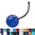 Zeige Details für Bauchnabel Piercing Banane Titan Stab 8 mm Edelsteinkugel, fest Bild von Bauchnabel Piercing Banane Titan Stab 8 mm Edelsteinkugel, fest